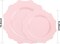 Disposable Pink Party Plastic Plates Set, 60 Pack (30 Guest) Dinner & Salad/Dessert Plate(Pink)